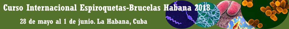 Curso Internacional Espiroquetas-Brucelas Habana 2018